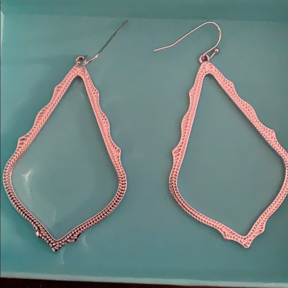 Kendra Scott Silver Dangle Earrings